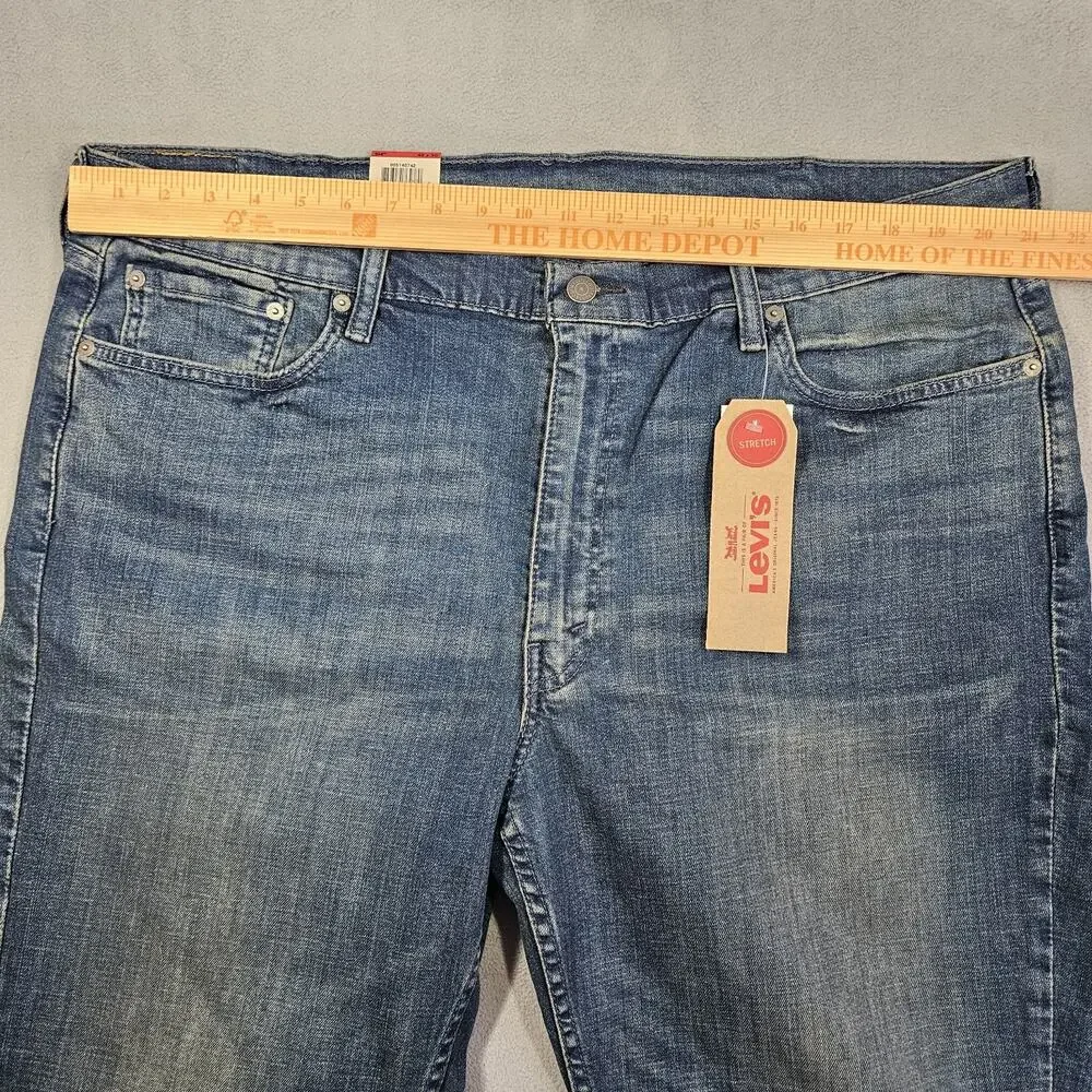 Levis‎ 514 Jeans Mens 42x30* Straight Leg Regular Fit Stretch Whiskering